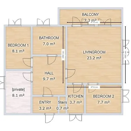 3 Incl Balcony, Wifi, Tv, Garden- And Parking Access טרונדהיים